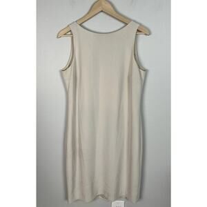 Vintage Louben Ivory Sheath Dress Size 10 Lined Business Workplace Women’s